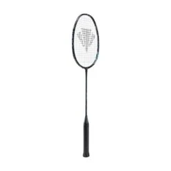 Carlton Badmintonschläger Vapour Trail 73 (73g/kopflastig/flexibel) Schwarz/blau - Besaitet -