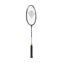 Carlton Badmintonschläger Powerblade EX 200 (84g/ausgewogen/mittel) Schwarz/grün - Besaitet -