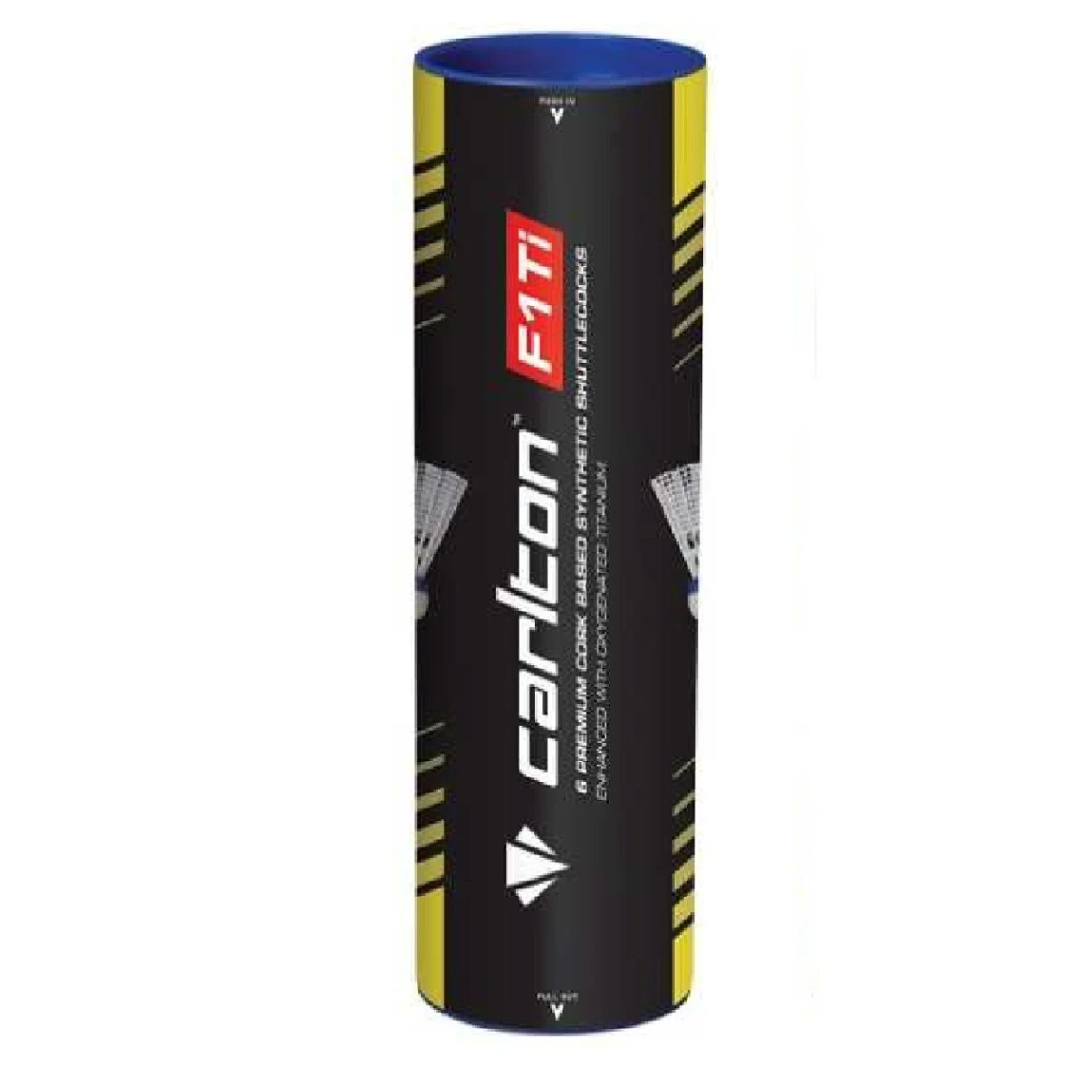 Carlton Badmintonbälle F1 Ti Nylon Korkfuß Weiss Dose 6er 1 Carlton Badmintonbälle F1 Ti Nylon Korkfuß Weiss Dose 6er