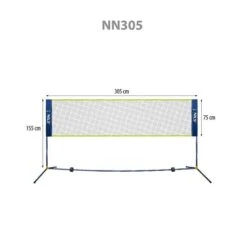 Nils Camp Badmintonnetz NN305 (Freizeitnetz, Mit Hülle) - 305cm -Yonex Verkäufe Nils Camp Badmintonnetz NN305 14 40 015 4 600x600 1
