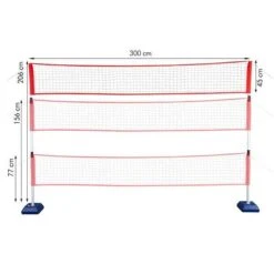 Nils Camp Freizeitset NT300 (inkl. Netz, Schläger, Federball, Volleyball, Tennisball) -Yonex Verkäufe Nils Camp Freizeitset NT300 14 40 009 5 600x600 1