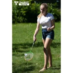 Talbot Torro Badminton Set 4-Attacker Plus (4x Schläger, 3x Bälle, 1x Netz, 1x Tasche) - 1 Set -Yonex Verkäufe TT 449414 4 Attacker Plus Set Verpackung206 1200x1200 1