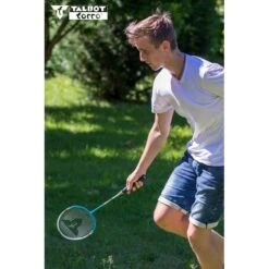 Talbot Torro Badminton-Set 4-Fighter (4xSchläger, 3xBälle, Netz+Pfosten, Hülle) - 1 Set -Yonex Verkäufe Talbot Torra 449408 4 Fighter Set Verpackung206 600x600 1