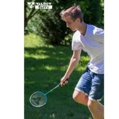 Talbot Torro Federball-Set 4-Fighter NEW (4xSchläger, 3xBälle, Netz+Pfosten, Hülle) - 1 Set -Yonex Verkäufe Talbot Torro Badminton Set 4 Fighter 449416 804x804 1