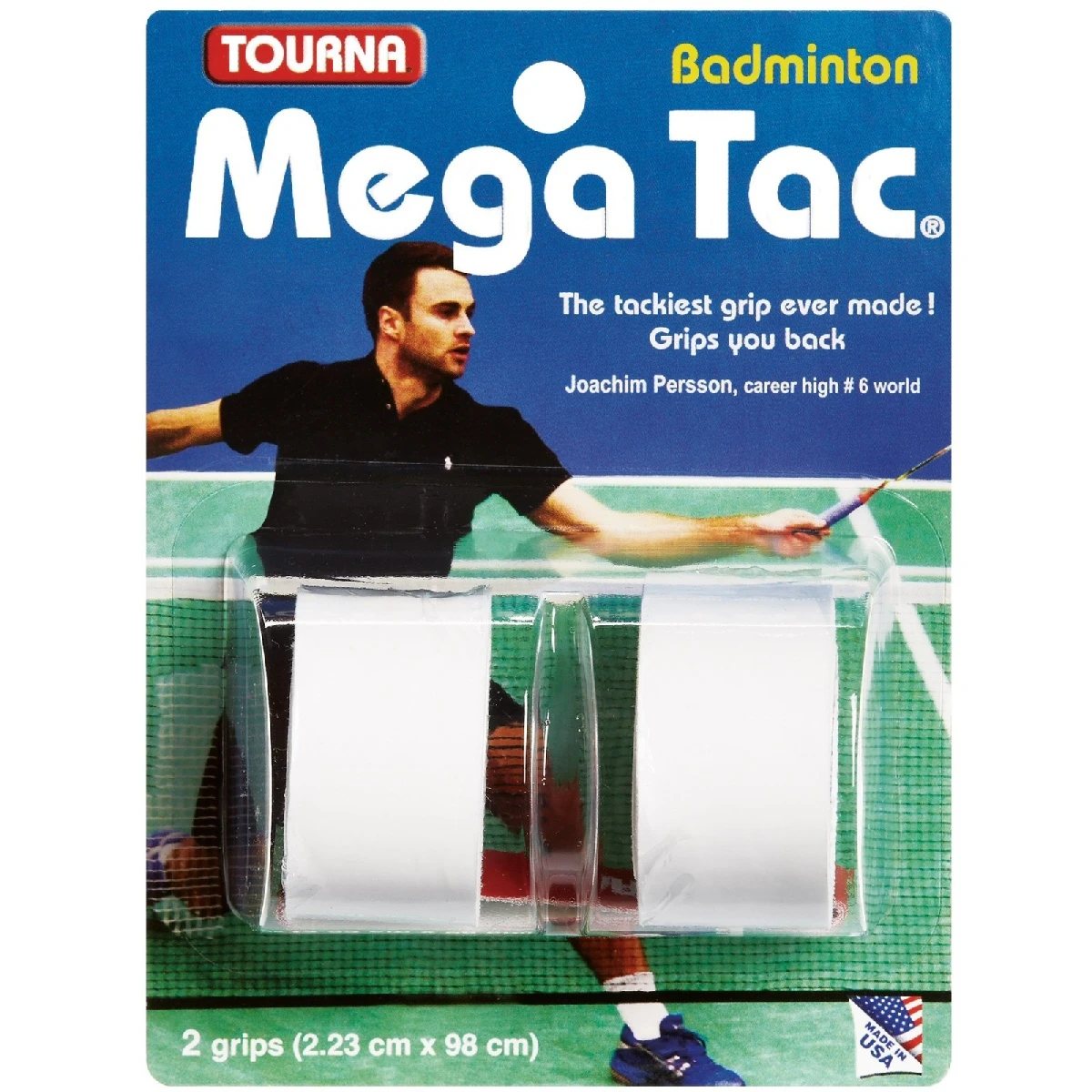 Tourna Mega Tac Badminton Overgrip 2er Weiss 1 Tourna Mega Tac Badminton Overgrip 2er Weiss