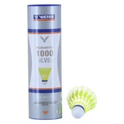 Victor Badmintonbälle Shuttle 1000 Nylon Gelb Dose 6er