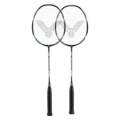 Victor Badmintonschläger Atomos 600 Grün - Besaitet - 2er SET
