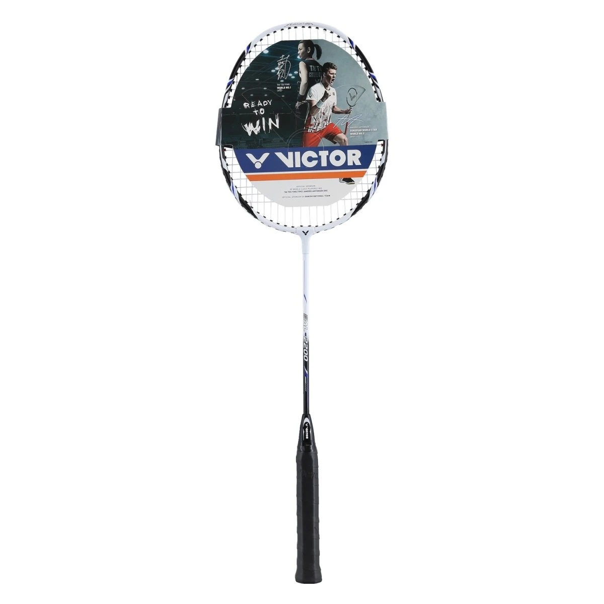 Victor Badmintonschläger AL2200 (98g/ausgewogen/mittel) Weiss- Besaitet - ( 2er SET ) 2 Victor Badmintonschläger AL2200 (98g/ausgewogen/mittel) Weiss- Besaitet - ( 2er SET ) – Bild 2