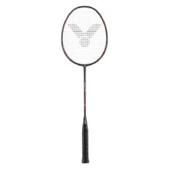 Victor Badmintonschläger Victec Rap (87g/ausgewogen/mittel) Schwarz - Besaitet -