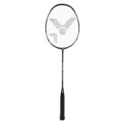 Victor Badmintonschläger Victec Ripple (84g/ausgewogen/mittel) Dunkelblau - Besaitet -