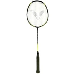 Victor Badmintonschläger Wavetec Magan 5 (kopflastig, Steif) Schwarz - Besaitet -