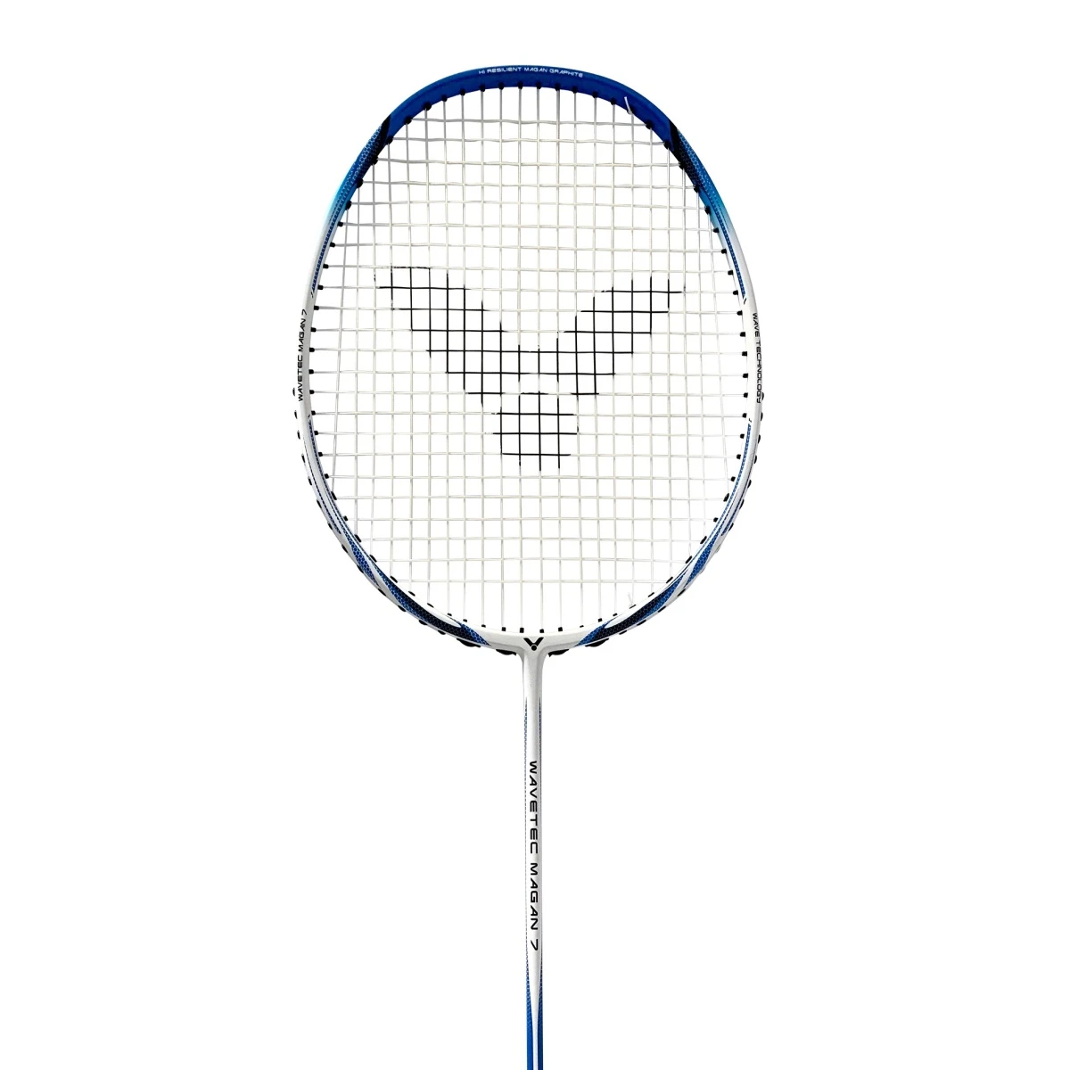 Victor Badmintonschläger Wavetec Magan 7 (grifflastig, Mittel) Weiss - Besaitet - 2 Victor Badmintonschläger Wavetec Magan 7 (grifflastig, Mittel) Weiss - Besaitet - – Bild 2