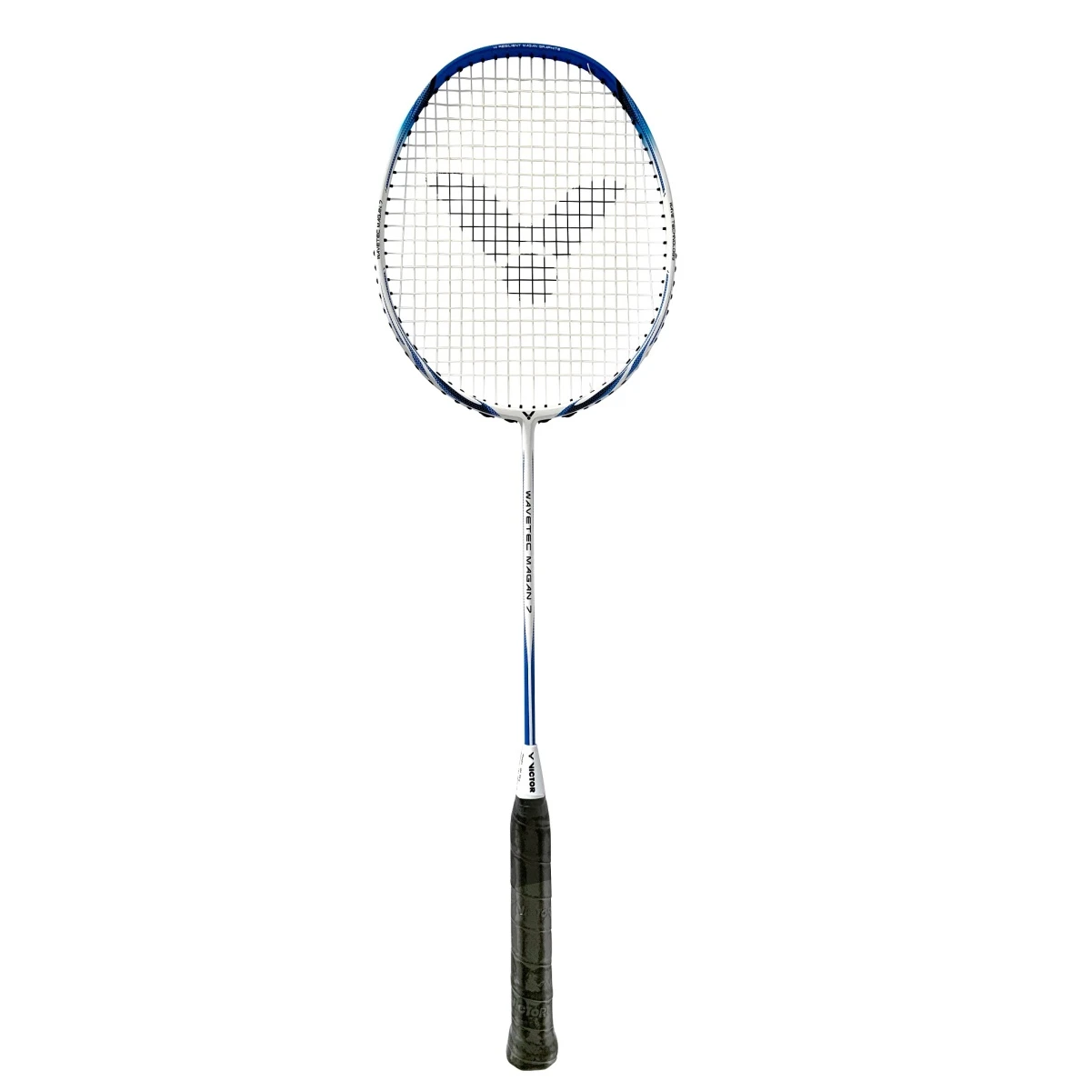 Victor Badmintonschläger Wavetec Magan 7 (grifflastig, Mittel) Weiss - Besaitet - 1 Victor Badmintonschläger Wavetec Magan 7 (grifflastig, Mittel) Weiss - Besaitet -