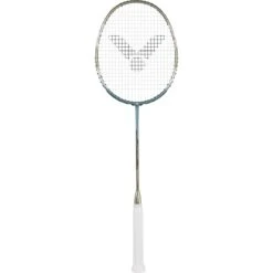 Victor Badmintonschläger DriveX Nano 7 V (grifflastig, Flexibel) Hellblau/gold - Unbesaitet -