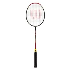 Wilson Badmintonschläger Recon 370 (flexibel, Kopflastig) Schwarz/rot - Besaitet - -Yonex Verkäufe Wilson WR041110H Recon 370 Badmintonschlaeger202 1200x1200 1