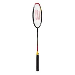 Wilson Badmintonschläger Recon 370 (flexibel, Kopflastig) Schwarz/rot - Besaitet -