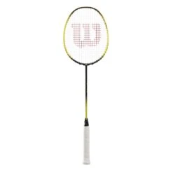 Wilson Badmintonschläger Fierce 570 (grifflastig) Schwarz/gelb - Besaitet - -Yonex Verkäufe Wilson WR091410H Fierce 570 Badmintonschlaeger202 1200x1200 1