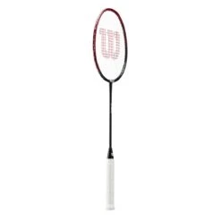 Wilson Badmintonschläger Strike (grifflastig, Mittel) Schwarz - Besaitet -