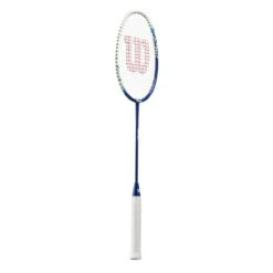 Wilson Badmintonschläger Impact (grifflastig, Mittel) Blau - Besaitet -