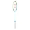 Wilson Badmintonschläger Champ 90 (kopflastig, Steif) Blau/grün - Besaitet -