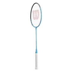 Wilson Badmintonschläger Reaction 70 (kopflastig, Steif) Blau - Besaitet - -Yonex Verkäufe Wilson WR092110H Reaction 70 Badmintonschlaeger203 1200x1200 1