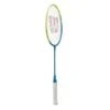 Wilson Kinder-Badmintonschläger Tour 30 Junior (kopflastig/steif) Blau - Besaitet -