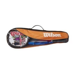 Wilson Federball-Freizeitset V2 (4x Schläger, 3x Bälle, 1x Netz, 1x Tasche) -Yonex Verkäufe Wilson WR135810F BADMINTON 4PC KIT Set202 1200x1200 1