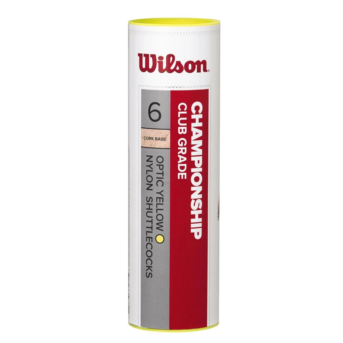Wilson Badmintonbälle Championship Nylon Gelb Dose 6er 1 Wilson Badmintonbälle Championship Nylon Gelb Dose 6er