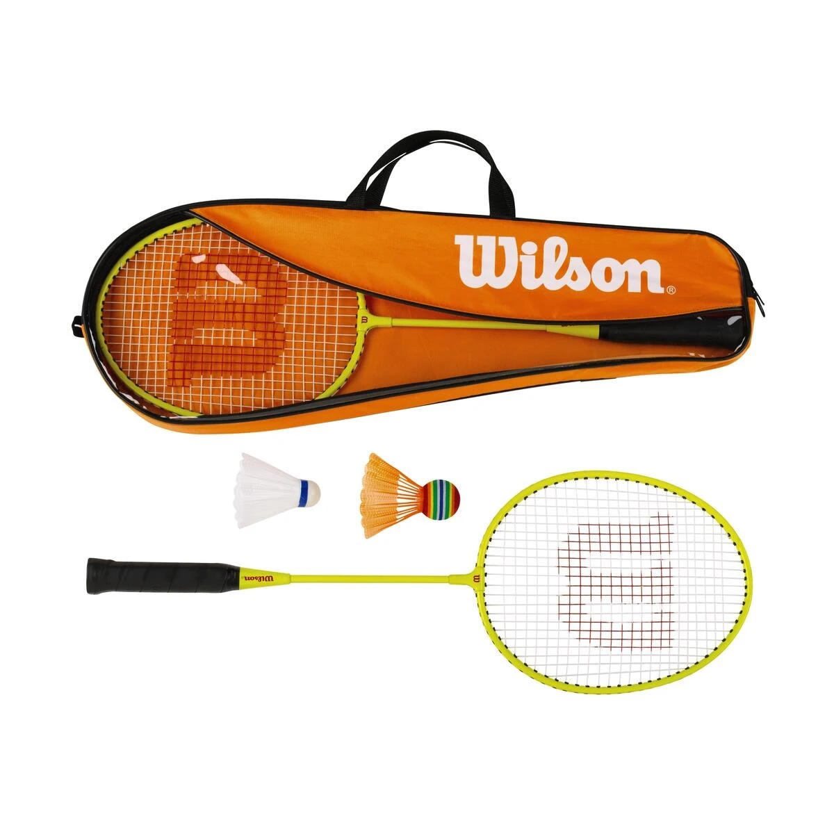 Wilson Federball-Freizeitset JUNIOR (2x Schläger, 2x Bälle, 1x Tasche) 2 Wilson Federball-Freizeitset JUNIOR (2x Schläger, 2x Bälle, 1x Tasche) – Bild 2