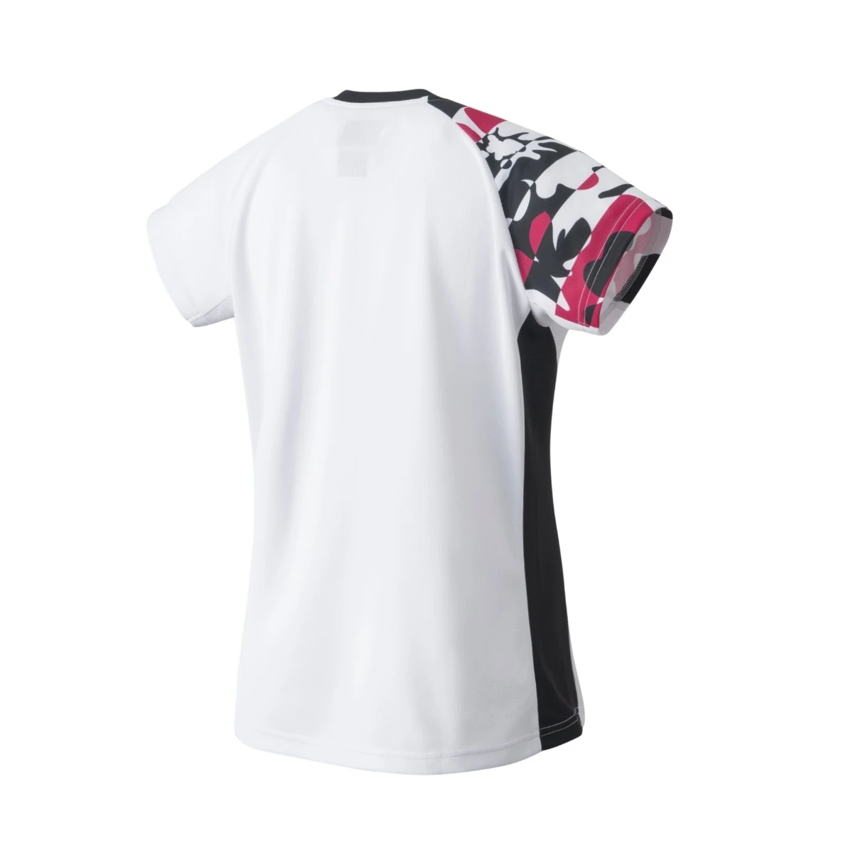 Yonex Badminton-Shirt V-Neck Tournament (offizielles Shirt Der Nationalmannschaft) 2023 Weiss Damen 2 Yonex Badminton-Shirt V-Neck Tournament (offizielles Shirt Der Nationalmannschaft) 2023 Weiss Damen – Bild 2