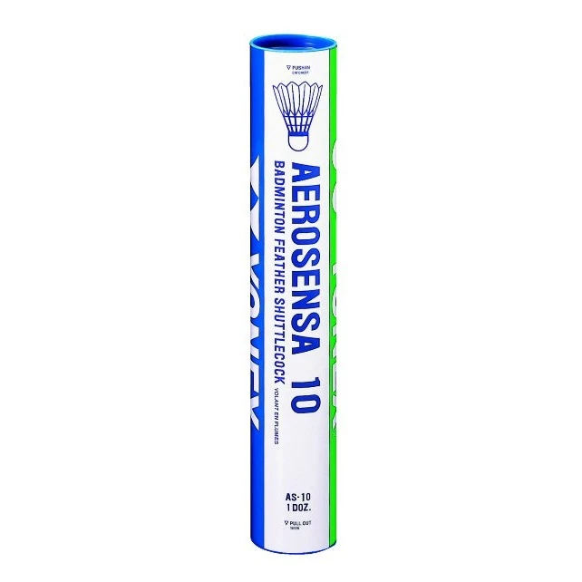 Yonex Badmintonbälle Aerosensa 10 Naturfeder Weiss Dose 12er 1 Yonex Badmintonbälle Aerosensa 10 Naturfeder Weiss Dose 12er