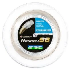 Yonex Badmintonsaite Nanogy 98 (Power+Touch) Grau 200m Rolle