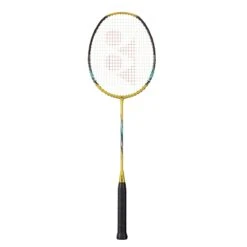 Yonex Badmintonschläger Nanoflare 001 Feel (grifflastig, Flexibel) Gold - Besaitet -