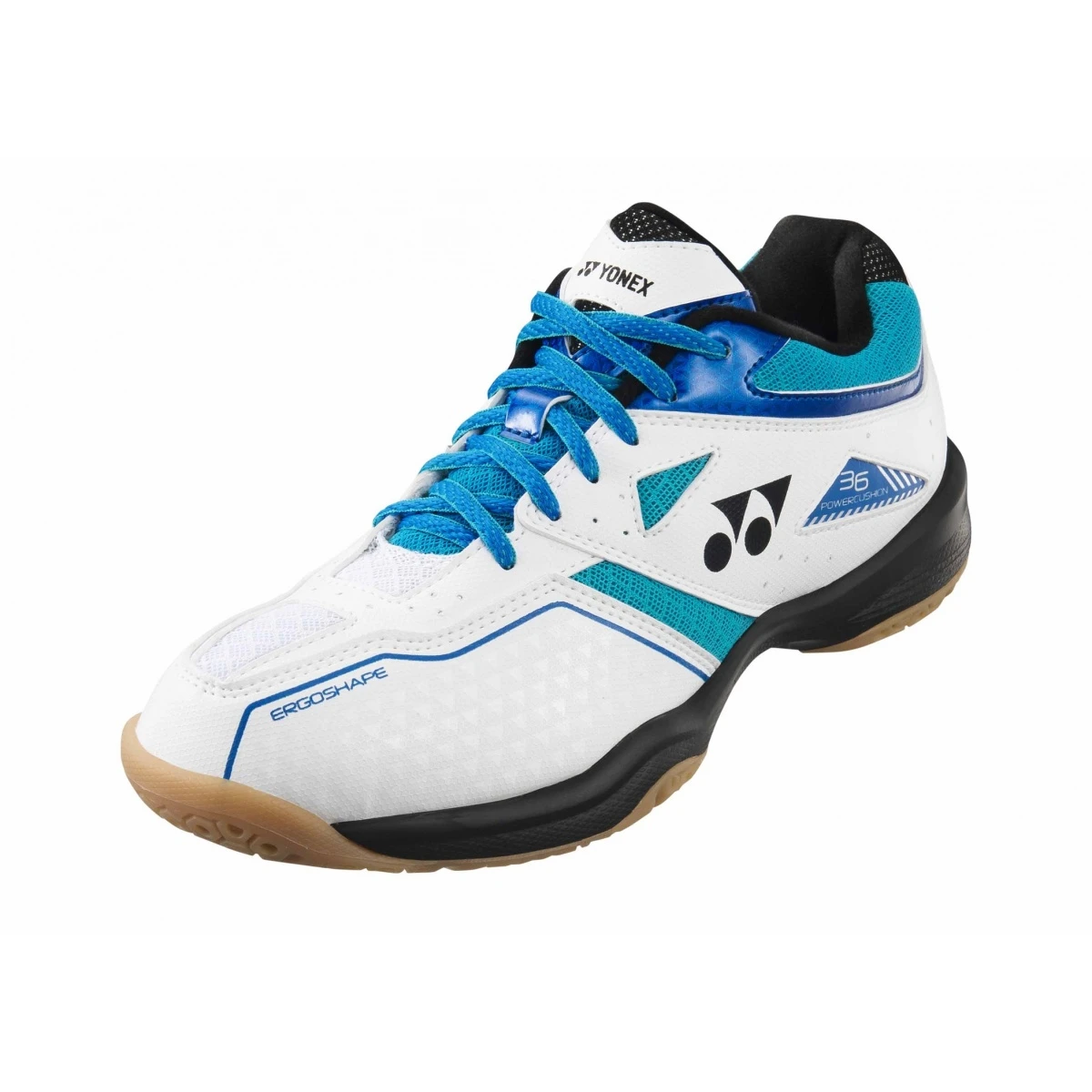 Yonex Badmintonschuhe Power Cushion 36 Weiss/blau Herren 1 Yonex Badmintonschuhe Power Cushion 36 Weiss/blau Herren