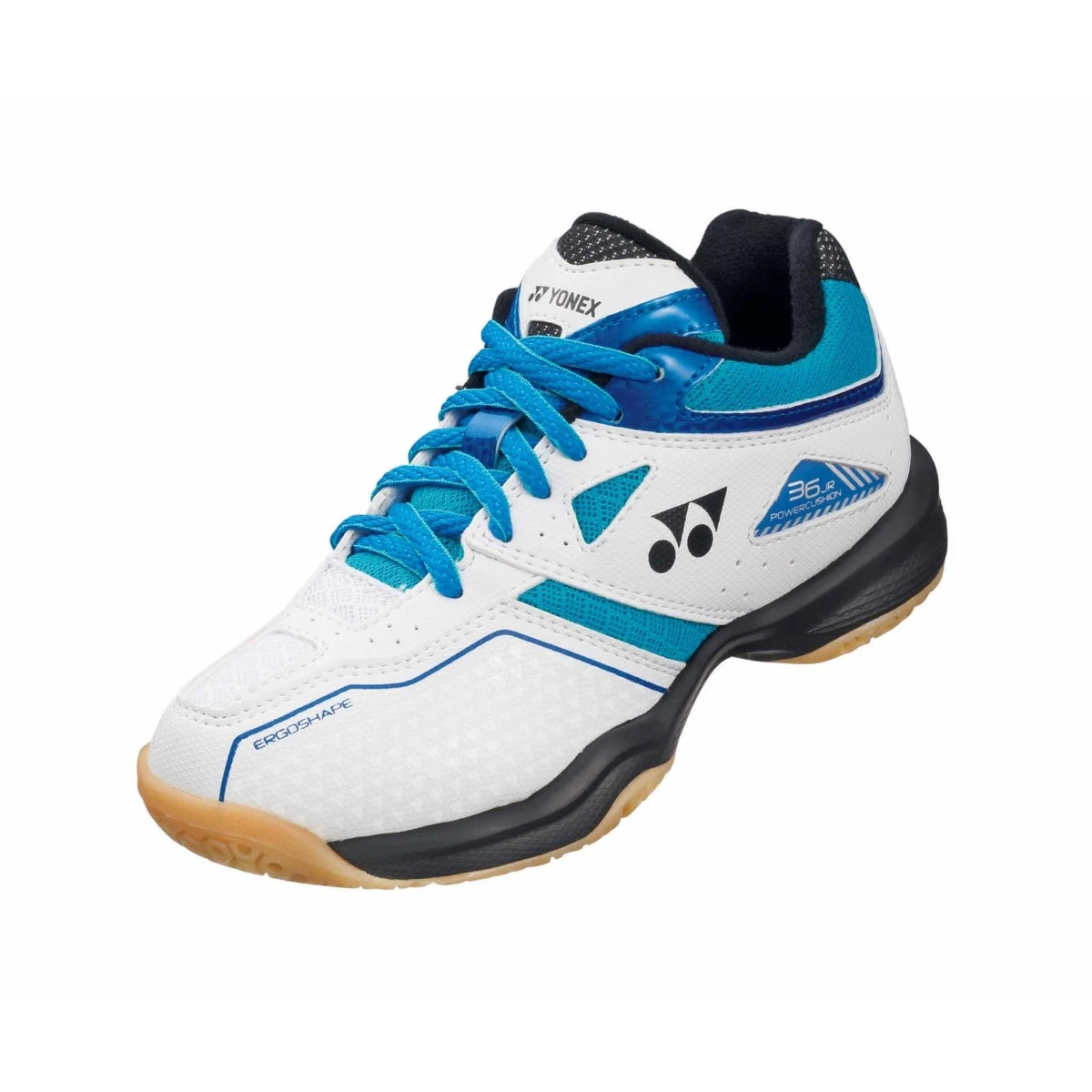 Yonex Badmintonschuhe Power Cushion 36 Weiss/blau Kinder 1 Yonex Badmintonschuhe Power Cushion 36 Weiss/blau Kinder