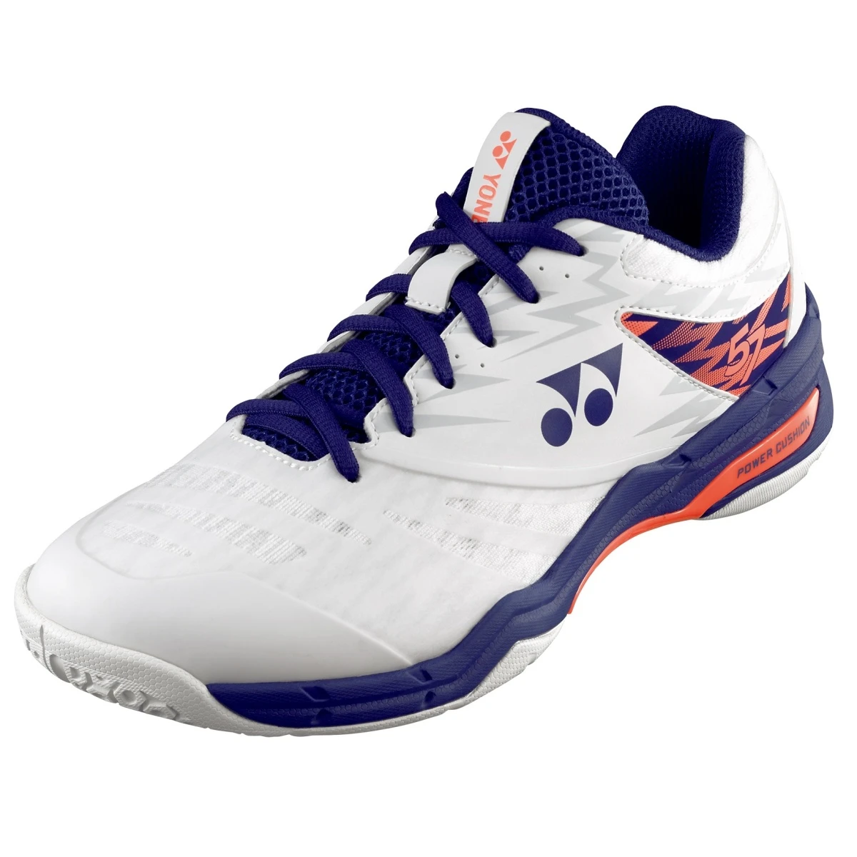 Yonex Badmintonschuhe Power Cushion 57 Weiss/orange Herren 1 Yonex Badmintonschuhe Power Cushion 57 Weiss/orange Herren