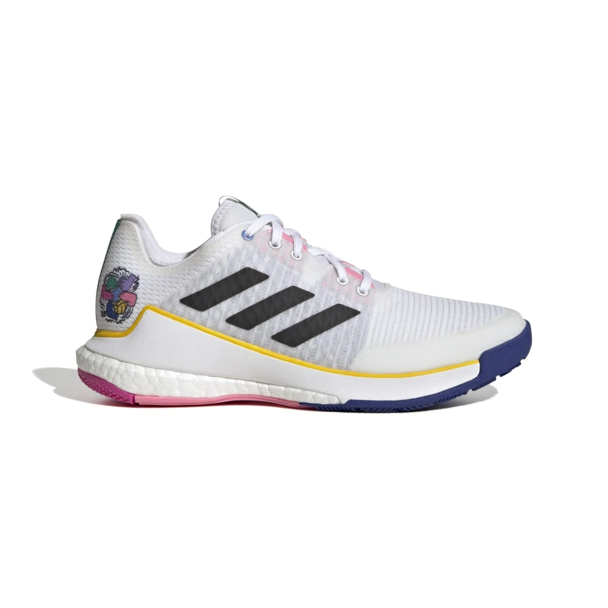 ADIDAS PERFORMANCE Adidas Hallen-Indoorschuhe CrazyFlight 2023 Weiss/bunt Damen 3 ADIDAS PERFORMANCE Adidas Hallen-Indoorschuhe CrazyFlight 2023 Weiss/bunt Damen – Bild 3
