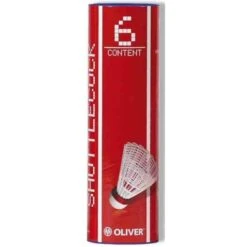 Oliver Badmintonbälle Pro-Tec 5 Nylon/Korkfuß Dose Gelb 6er