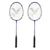 Victor Badmintonschläger AL2200 Blau - Besaitet - ( 2er SET )